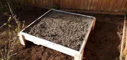 03. Finally it was filled with one part compost, one part coconut coir and one part vermiculite.